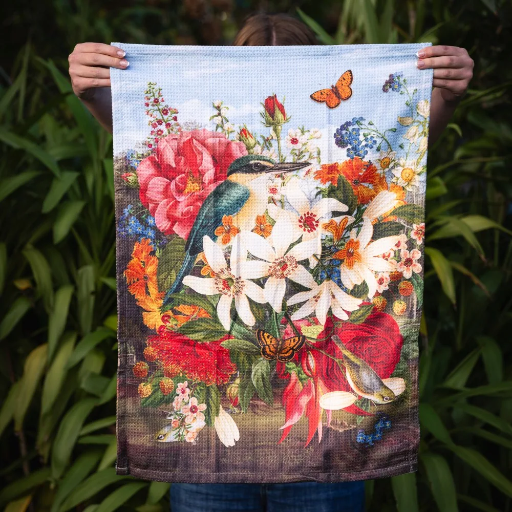 Tea Towel | Vintage Kingfisher
